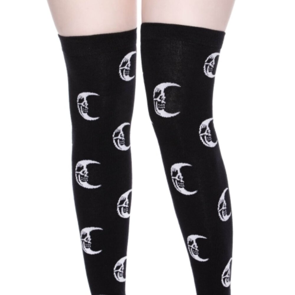 KILLSTAR EVIL MYLA KNEE-HIGH SOCKS / MOON SOCKS